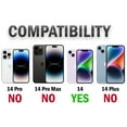 thumbnail image 7 of Case for iPhone 14, Clear Transparent See-Thru Flex Gel TPU Skin Slim Phone Cover - Recessed Camera Protection, 7 of 7