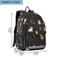 thumbnail image 2 of FORMRS Unisex School Backpack 17" Student Travel Bag with Laptop Compartment, Pixel Cat, 2 of 7
