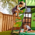 thumbnail image 6 of gobaplay SummitPro Climbing Tower, Outdoor Backyard Playset with Slide for Kids 6+, Green, 6 of 8