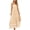Beige, variant on Women Summer Flowy Maxi Dress Casual Sleeveless Spaghetti Strap Ruffle Beach Long Dresses