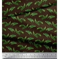 thumbnail image 3 of Soimoi Brown Poly Georgette Fabric Palm Leaves Fabric Prints By Yard 52 Inch Wide, 3 of 3