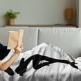 thumbnail image 3 of Teen Room Soft Flannel Fleece Throw Blanket, Dancing Masculine Fashion Woman by Eiffel Tower and Words Print, Cozy Plush for Indoor and Outdoor Use, 70" x 90", Black White, by Ambesonne, 3 of 5