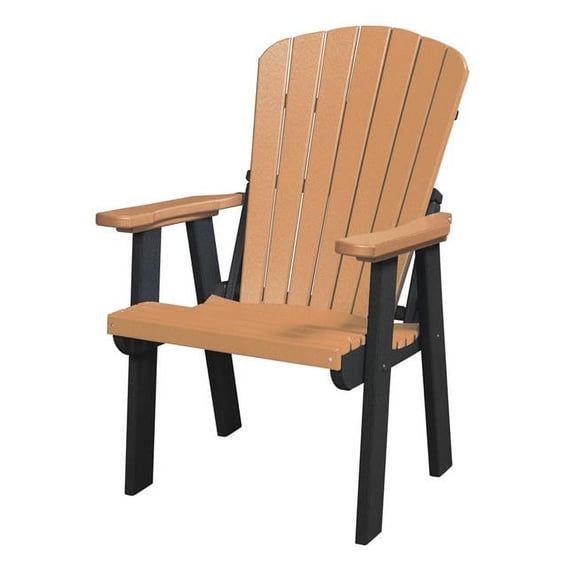 Furniture Classics Model 511CBK Fan Back Chair in Cedar with a Black Base,