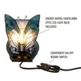 thumbnail image 4 of Lavish Home Tiffany Stained-Glass Butterfly Lamp with LED Bulb Included, 4 of 8
