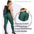 thumbnail image 4 of QRIC Women's High Waist Yoga Leggings Scrunch Butt Lift Active Tights Textured Workout Pants, 4 of 6