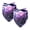 Multi-colored 2, variant on PhooArto Cool Dinosaur on Purple Galaxy Dog Bandanas, 2 Pack Soft Washable Pet Scarf Triangle for Large Dogs Puppies and Cats