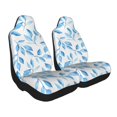thumbnail image 3 of Car Seat Covers Are Protected From Dust And Spillage And Elastic Straps Are Easy To Install For Easy Car Suv Truck Delivery Watercolor Light Blue Leaves (3) 1, 3 of 8