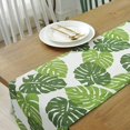 thumbnail image 2 of Table Runner, Green Plant Turtle Leaf Table Flag/Garden Banana Leaf Double Creative Coffeetable Flag for Kitchen Table Decoration,32 * 220CM, 2 of 5
