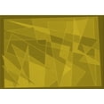 thumbnail image 1 of Ahgly Company Machine Washable Indoor Rectangle Transitional Dark Yellow Green Area Rugs, 2' x 4', 1 of 7