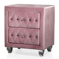 thumbnail image 6 of FOA Gijit 5pc Pink Fabric Bedroom Set - Full + 2 Nightstands + Dresser + Mirror, 6 of 16