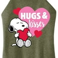 thumbnail image 3 of Peanuts - Snoopy Hugs And Kisses - Juniors High Neck Tank Top, 3 of 6