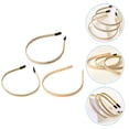 thumbnail image 2 of 3pcs diademas de metal de metal accesorios para el cabello de diadema retorcido con cableado para dama, 2 of 4