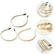 thumbnail image 2 of 3pcs diademas de metal de metal accesorios para el cabello de diadema retorcido con cableado para dama, 2 of 4