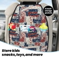 thumbnail image 5 of Naloa Marine Sailing 2Pcs Anti-Kick Back Seat Cover Kick Mat, Car Seat Protector with 3 Storage Pockets, 5 of 8