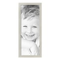 thumbnail image 2 of ArtToFrames 10" x 26" Slanted Lip White Picture Frame, 10x26 inch White Wood Poster Frame (WOM-4825),  Pack, 2 of 7