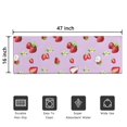 thumbnail image 5 of Strawberry Plants Fruit Cat Flower Door Rugs,Washable Non Slip Door Mats Indoor,Decorative Door Mats,Entry Mat Indoor for Entrance,Bedroom,Kitchen,Bathroom,16"x47", 5 of 6
