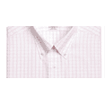 thumbnail image 2 of Brooks Brothers Men's Classic Regular Fit Non Iron Windowpane Dress Shirt White Size 16.5X36, 2 of 3