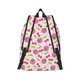 thumbnail image 6 of Rocae Strawberry And Cheery for Durable Canvas Backpack Leisure Large Bag Travel Rucksack Multi-function Backpack, 6 of 8