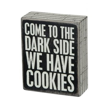 UPC 883504226691 product image for Primitives by Kathy Box Sign, 4 by 5-Inch, Dark Side | upcitemdb.com