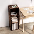 thumbnail image 5 of VAFHYLLIS 3 Cube Storage Organizer, 3 Tier Cube Low Bookcase Freestanding Storage Display Organizer for Home Office, Three-Cubes Open Shelf Short Bookshelf (Retro Brown, 3 Cube), 5 of 10
