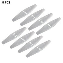 fenze 8 Pcs Metal Lawn Mower Blades Head Replacement Saw Blades Lawn Mower Fittings Accessories, Universal Craftsman String Trimmer Attachments Fit with Garden Mowers, Weed Eaters & Trimmers
