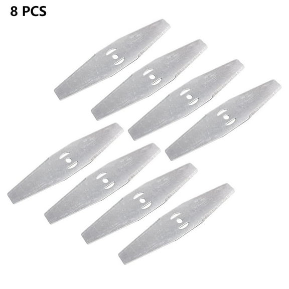 fenze 8 Pcs Metal Lawn Mower Blades Head Replacement Saw Blades Lawn Mower Fittings Accessories, Universal Craftsman String Trimmer Attachments Fit with Garden Mowers, Weed Eaters & Trimmers