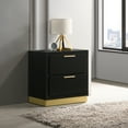 thumbnail image 2 of Caraway 2-drawer Nightstand Black, 2 of 12