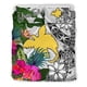 thumbnail image 4 of Papúa Nueva Guinea Juego de cama personalizado Blanco - Turle Plumeria Banana, 4 of 5
