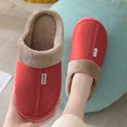 thumbnail image 6 of Aueoeo Ladies Slippers, Women's Fuzzy Memory Foam Slip on House Slippers Cozy Soft Indoor Outdoor Ladies Leather Home Shoes, 6 of 6