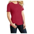 thumbnail image 4 of Yellow Rooster Ladies Core Cotton Tee Red XS, 4 of 6