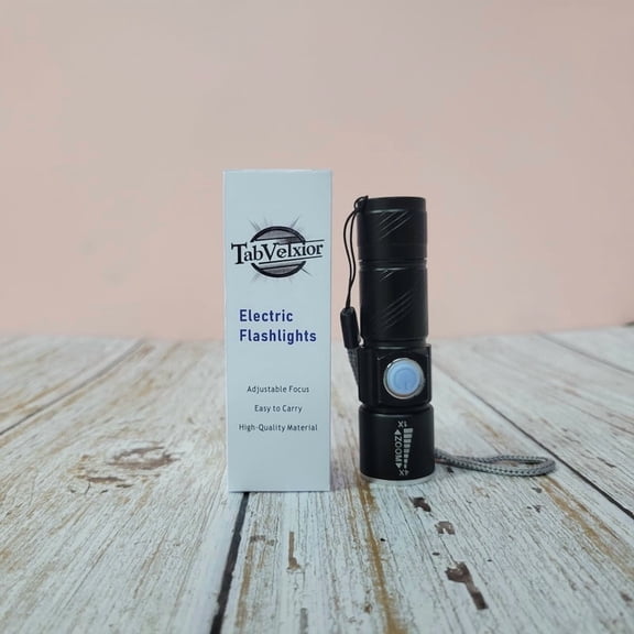 TabVelxior Electric Flashlights, Water-Resistant, Bright LED Output