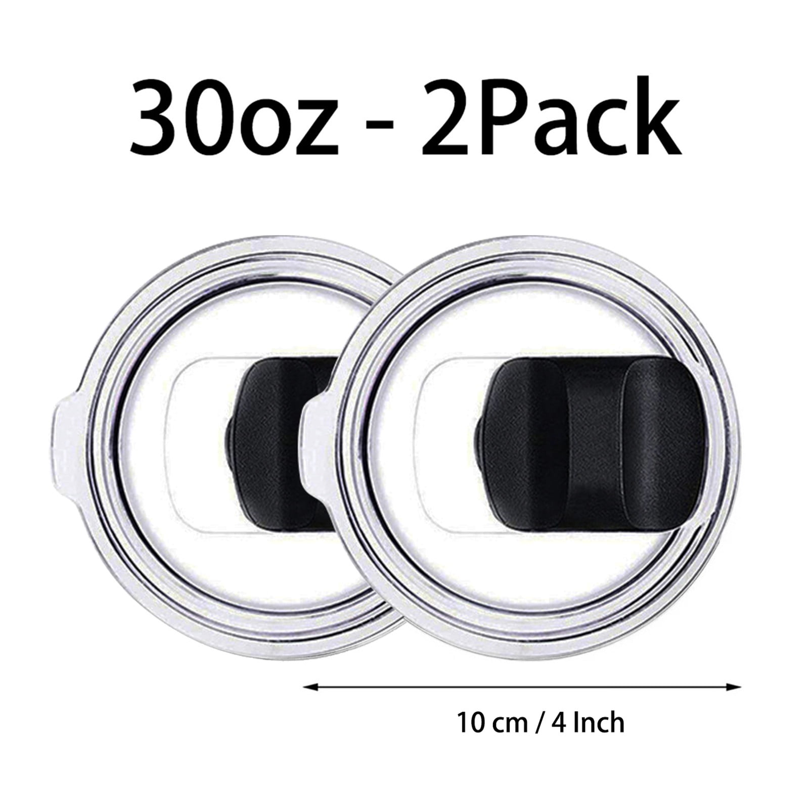 2 Pack 30oz Magnetic Tumbler Lid, Replacement Lids Compatible for YETI 30  oz Tumbler, 14 oz Mug and 35 oz Straw Mug, Travel Spill Proof Cup Lids  Covers with Magnetic Slider Switch