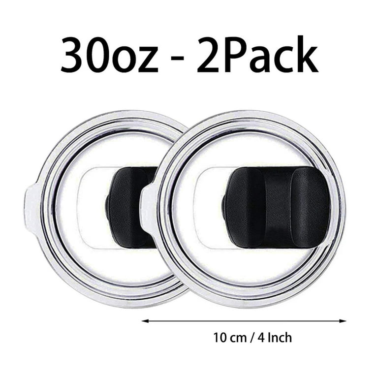 2 Pack 30oz Magnetic Tumbler Lid, Fits Yeti Rambler or Old Style RTIC  Coffee Tumbler - Replacement for Spillproof Ozark Trail Lids, Magnetic  Slider Switch Spill Proof Tumbler Cover, BPA Free 