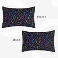 thumbnail image 4 of Bixox Colored Hearts Printed Pillow Protector,Super Soft Ideal for Home,Guests,Rentals - 20"x30", 4 of 8