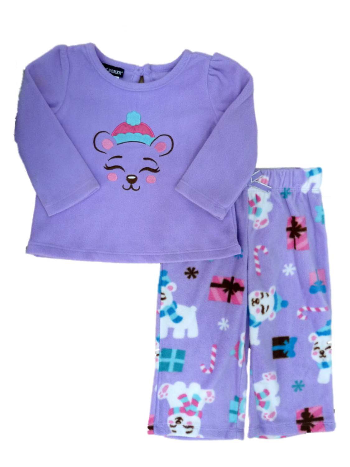 Joe Boxer Infant Toddler Girls Little Star Sleepwear Set Scottie Dog Pajama