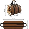 thumbnail image 4 of Log Basket and Canvas Log Bag for Firewood, Extra Large Log Carrier, Fireplace Carry Bag, Indoor Firewood Baskets for Camping. Canvas bag for wood, 4 of 5