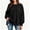 Black, variant on Side Split Sweatshirt for Women Fall Outfits Fashion Long Sleeve Tops Crewneck Sweatshirt Business Casual, Trendy