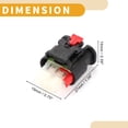 thumbnail image 4 of Conector de terminal de cable hembra para sensor de velocidad del motor de 3 pines para coche, barco, RV 1 juego, 4 of 6