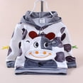 thumbnail image 3 of 90cmBrownBaby Suit Traje de terciopelo de vaca de dibujos animados Ropa para niños esquí esquí Gafas de esquí, 3 of 4