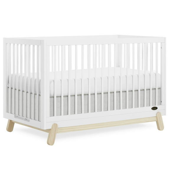 Dream On Me Hygge 5-in-1 Convertible Crib, Vintage White Oak