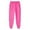 Hot Pink, variant on Men And Women Autumn And Winter Leisure Solid Color Pants Trousers