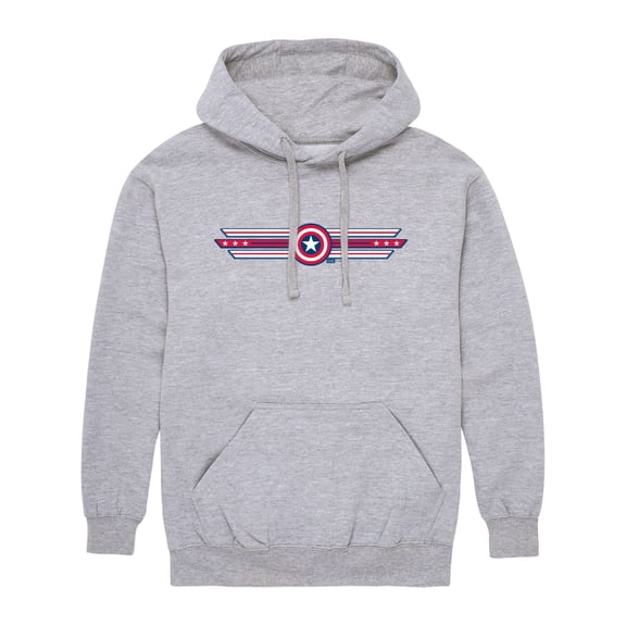 Captain America - Horizontal - Men's Fleece Hoodie Sweatshirt