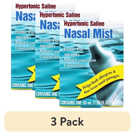 (3 pack) Ayr Allergy & Sinus Nasal Mist 1.69 fl oz Spray
