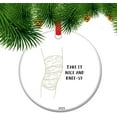 thumbnail image 1 of Take it Nice and Knee-sy - Knee Operation Ornament, New Knee Replacement Surgery, get Well Soon Gift, 1 of 2