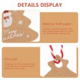 thumbnail image 2 of MasteelfCA 1 Set of Creative Christmas Tree Signs Paper Pendant Gift Paper Tags Cards Decor, 2 of 8