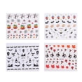 thumbnail image 1 of 4 Pcs Sticker Sheets Kids Ghost Nail Stickers Nail Decals Self Adhesive Nail Stickers Halloween 3d Nail Art Stickers Halloween, 1 of 2