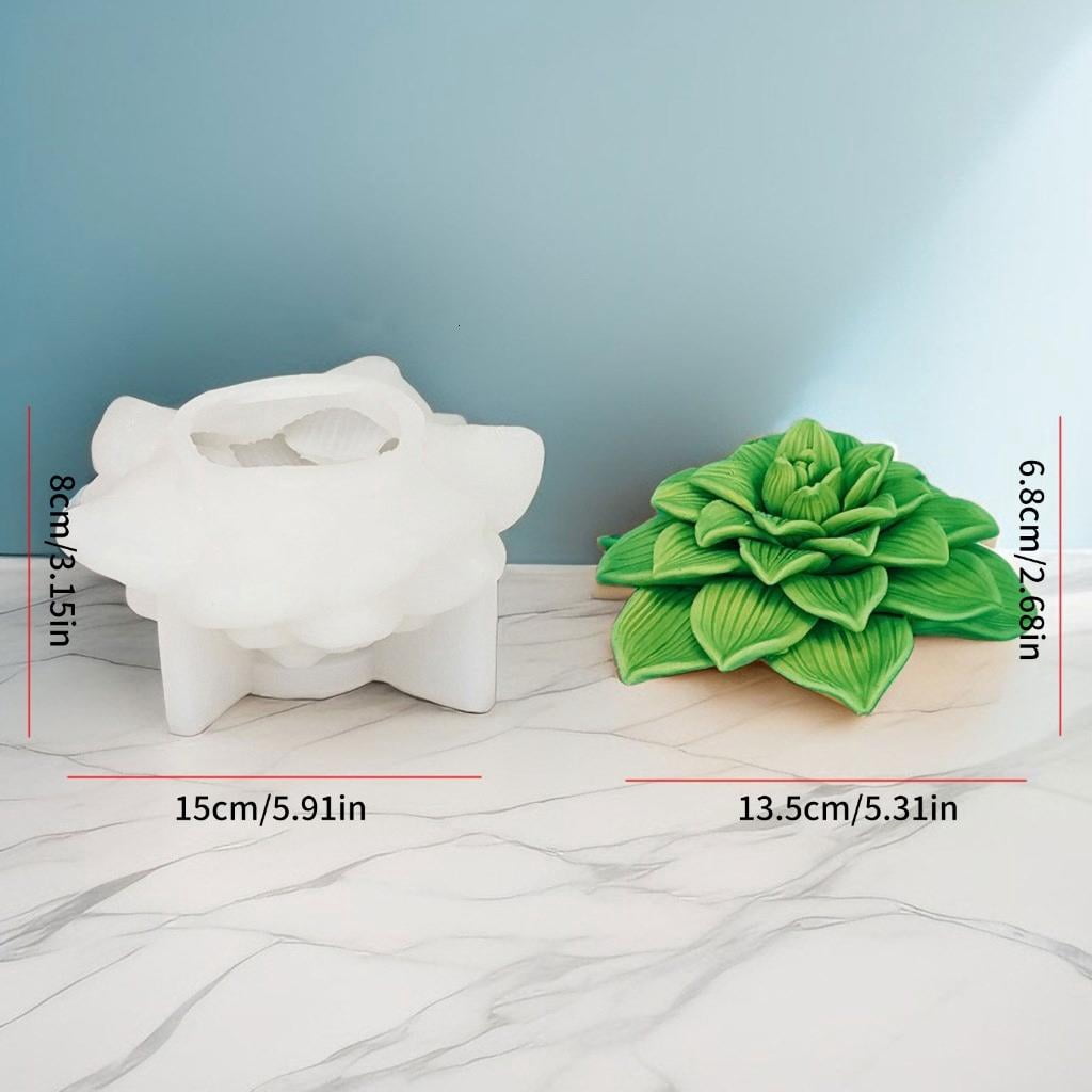 3D Peony Candle Mold Handmade Flower Soap Silicone Mold Gypsum Resin Clay Mould Chocolate Cake Decoration Baking Tool