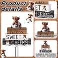 thumbnail image 3 of Set decorativo de baño de madera con vaca Highland Cinnvoice, 4 piezas, 3 of 6