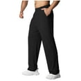 thumbnail image 2 of Handshe Men's Casual Outdoor Sports Pants with Elastic Waist Quick-Dry Relaxed Fit for Gym Training,Plus Size, 2 of 7
