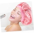 thumbnail image 4 of Gorro de satén para dormir para mujer, gorro protector para el cabello con ajuste elástico para dormir y cabello largo., 4 of 5